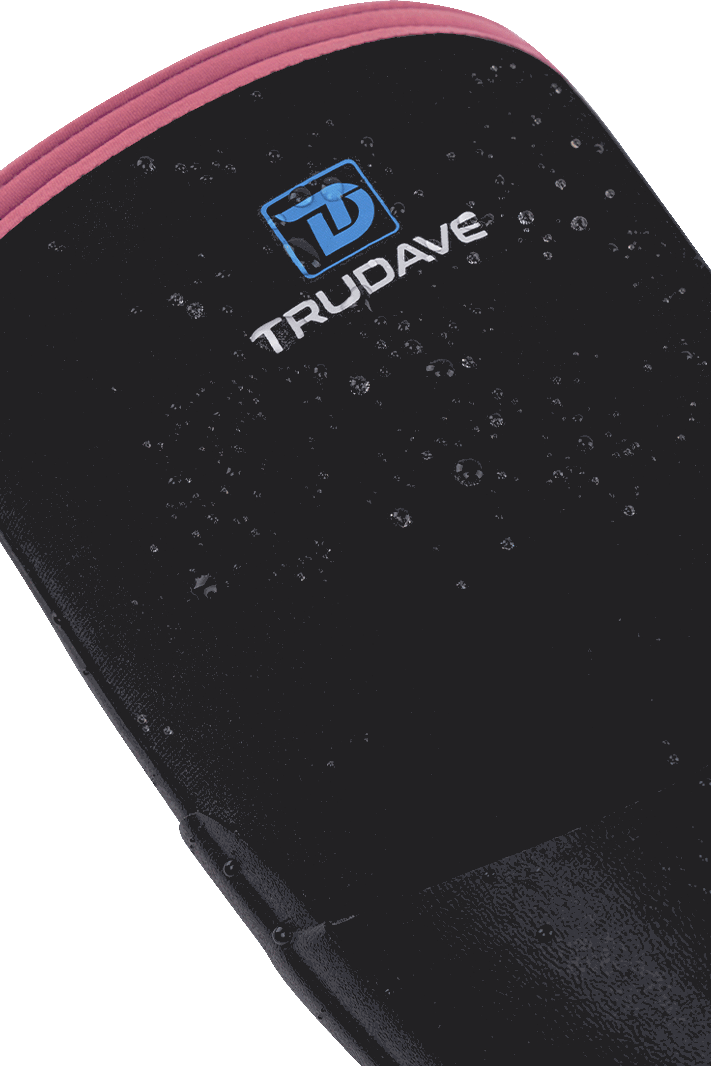 Close-up of Trudave HeatHold Series women’s tall waterproof insulated rubber boots showing water-resistant fabric texture and durable waterproof construction for rain and garden use